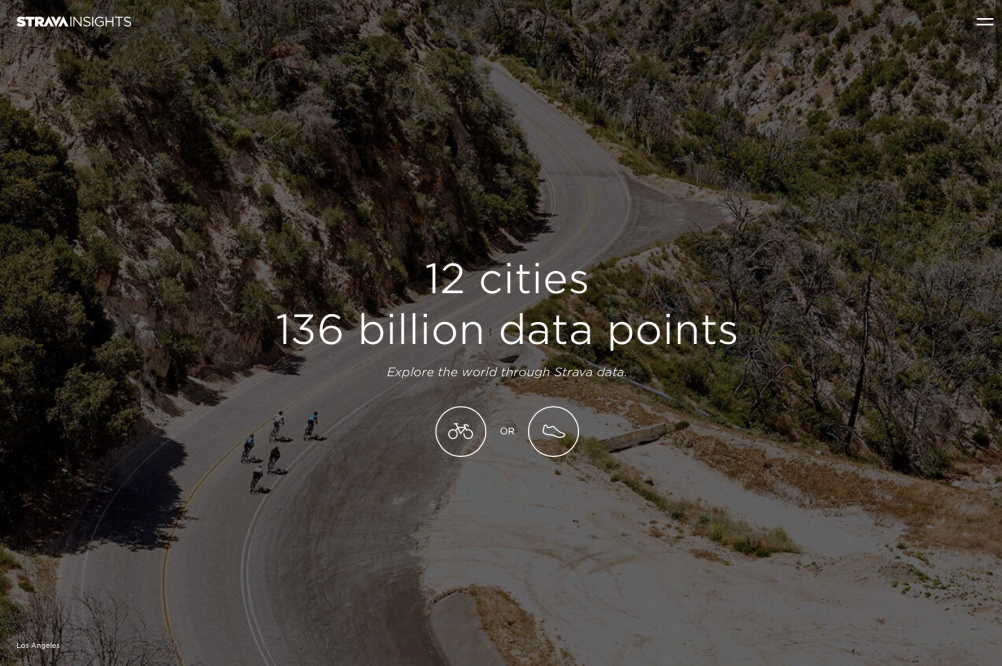 The Strava Insights platform, built with Stink Digital