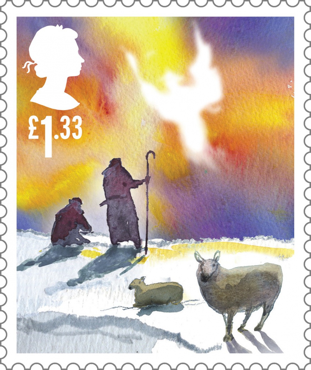 Angel appears to shepherds