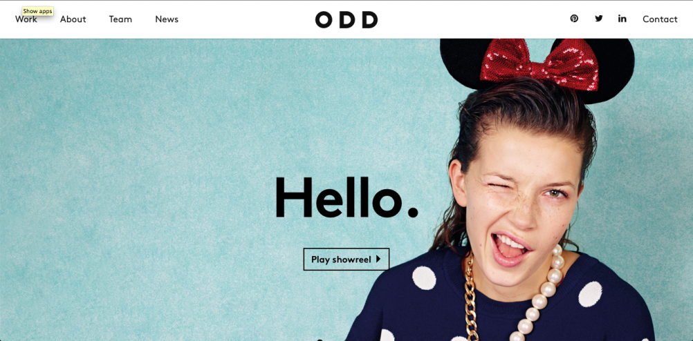 ODD's website – "beautiful, clean and definitely appealing"