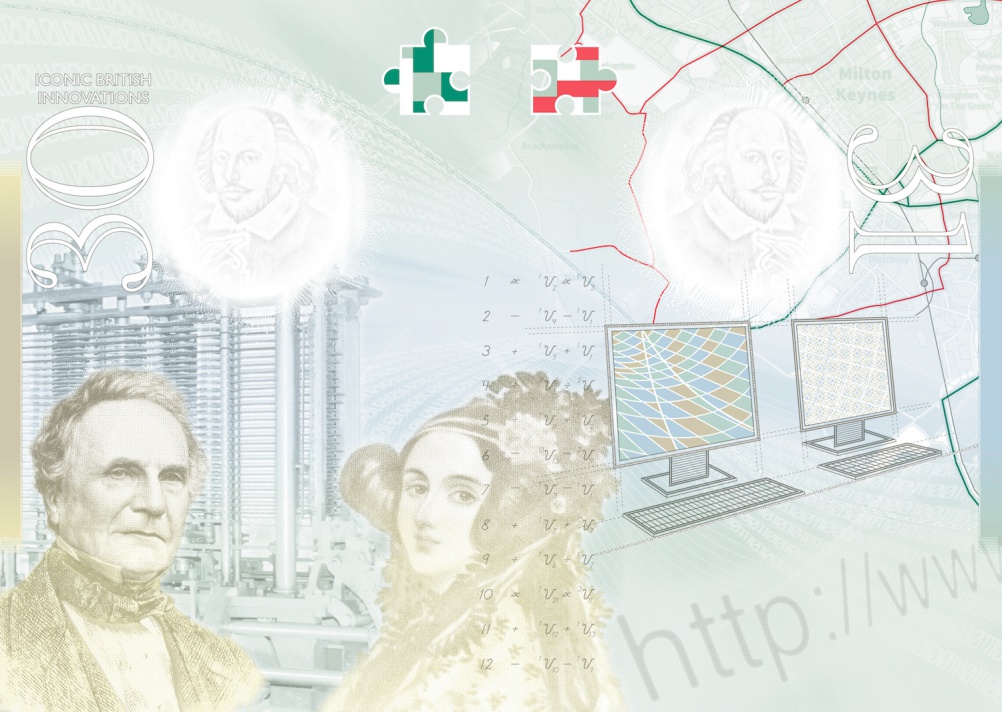 Charles Babbage and Ada Lovelace, Babbage's Analytical Engine, Lovelace's code, a URL, modern computers and a map of Bletchley