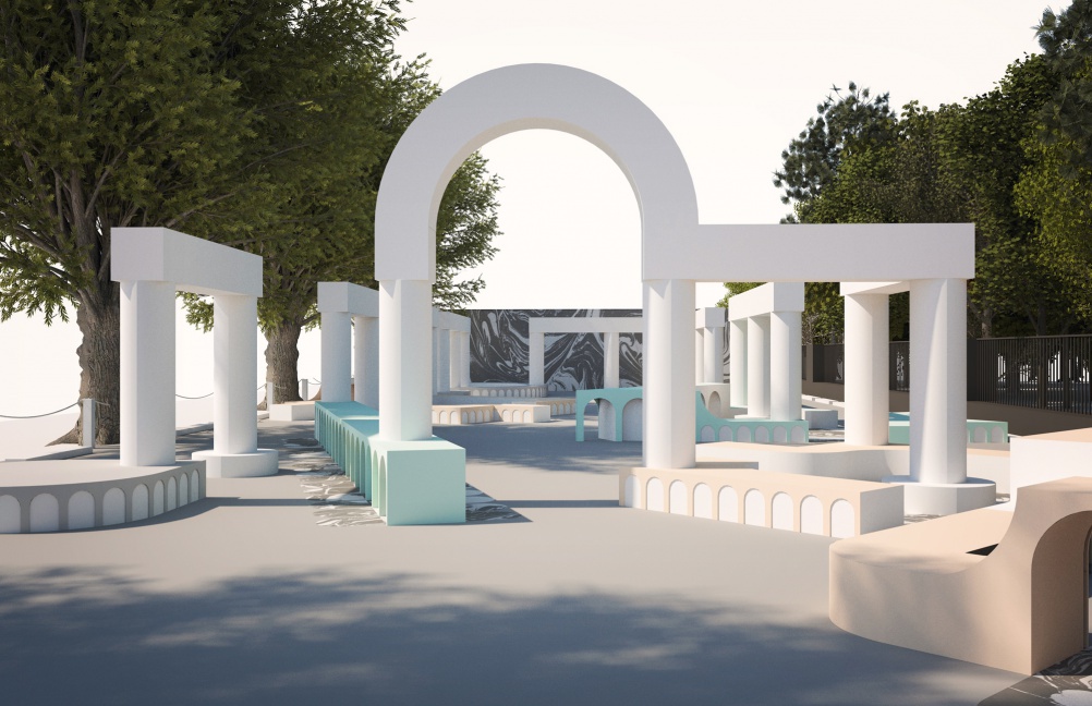 The Belong. Here. Now. installation, by Airbnb and Design With Company