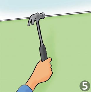 How to put up coving: Step 5