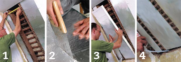 Installing loft insulation Installing between-rafter insulation