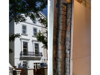 A Victorian house with internal wall insulation