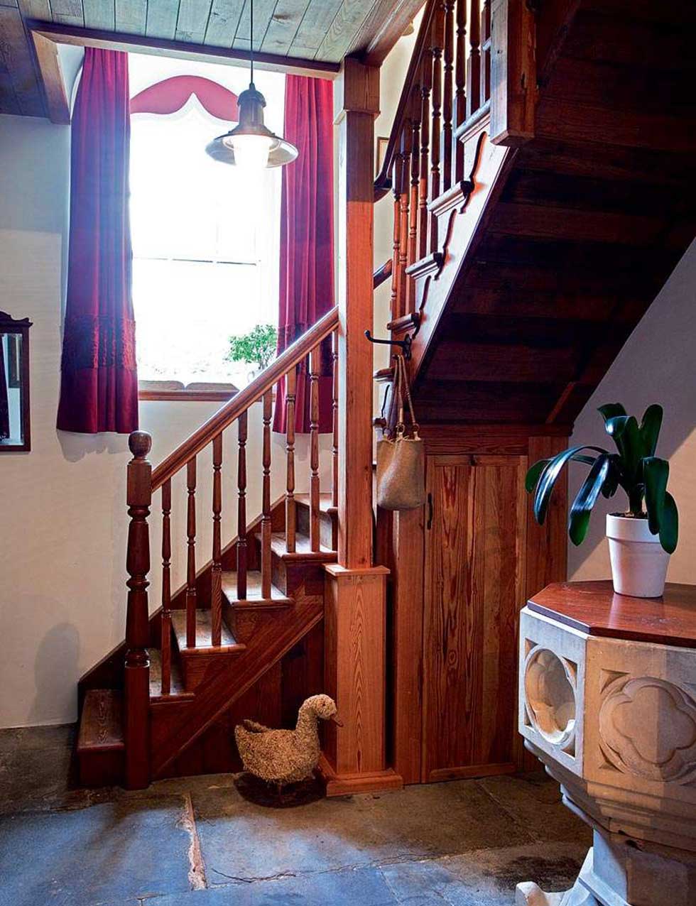 Wooden staircase
