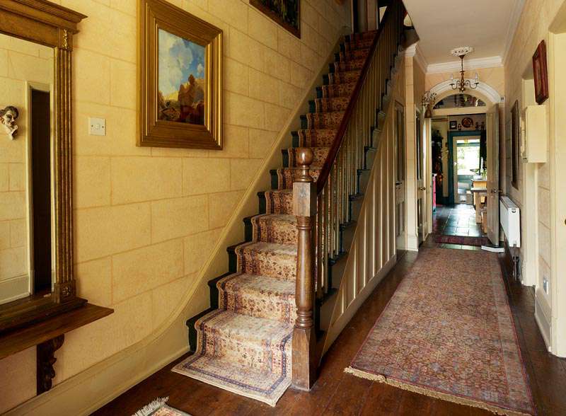 The front stairs