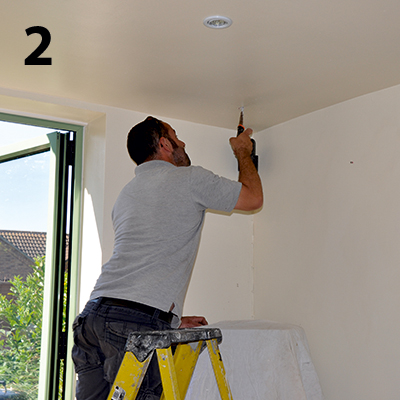 hole for the woodburner flue
