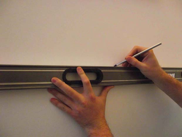 Measuring before mounting wall brackets