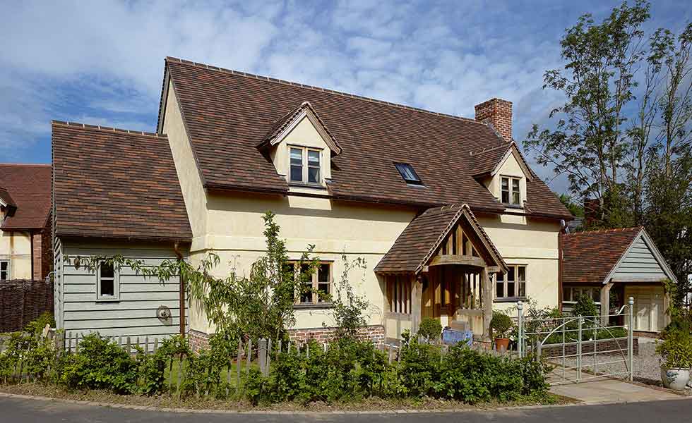 cottage with clad side return extension