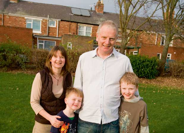 The Tombs family installed solar panels as part of a bid to improve the efficiency of their home in Tyne & Wear