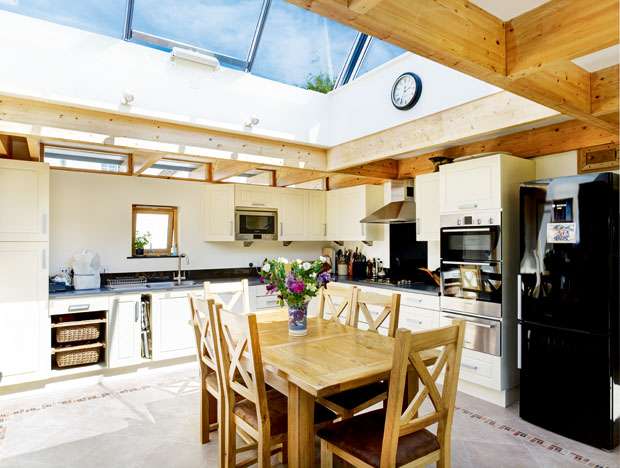 partially glazed roof