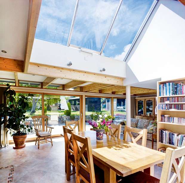 kitchen diner in glazed extension