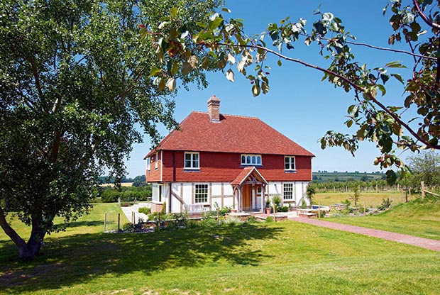 traditional style country home that took 7 months to build