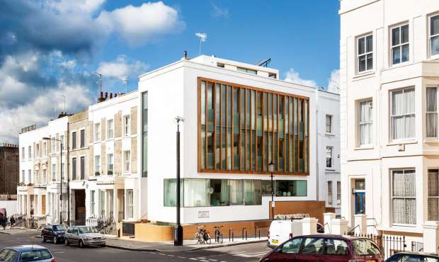 unique home on an infill plot in Notting Hill
