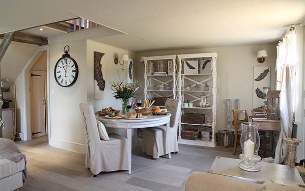 Interiors of Turtledove Hideaway holiday cottage in Whitchurch Shropshire