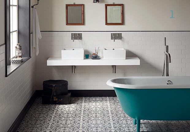 Toulouse Pont Neuf tile from Fired Earth