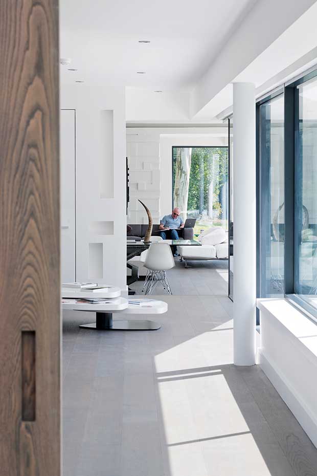 Circulation space and light filled spacious corridors in a modern home