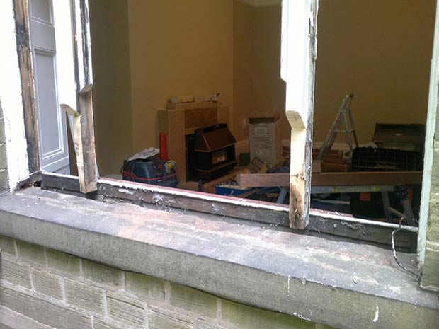 repairing a window cill