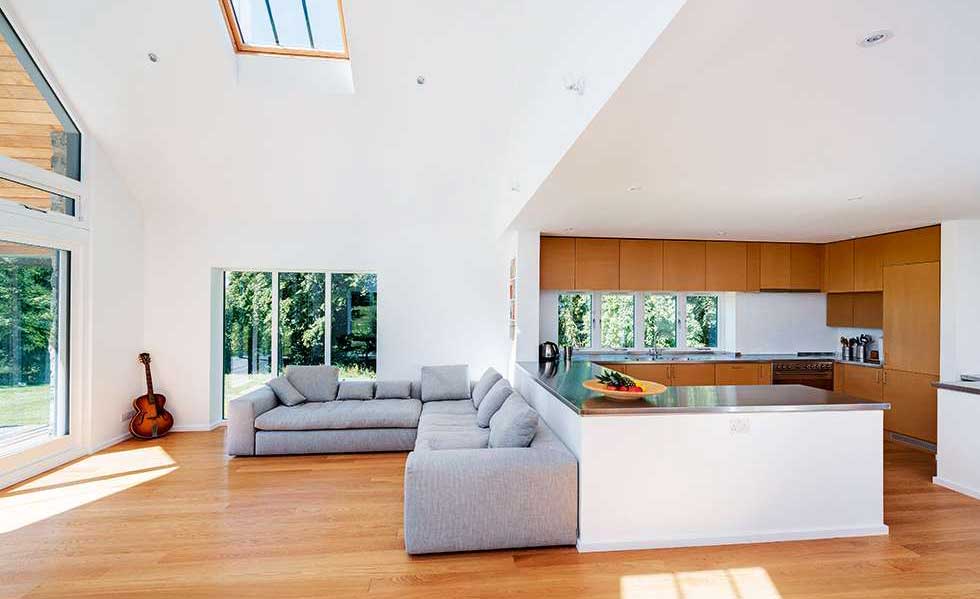 Open-plan family living area