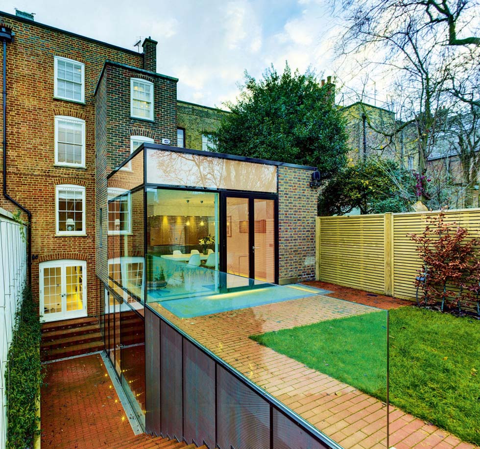 Radical copper glass extension