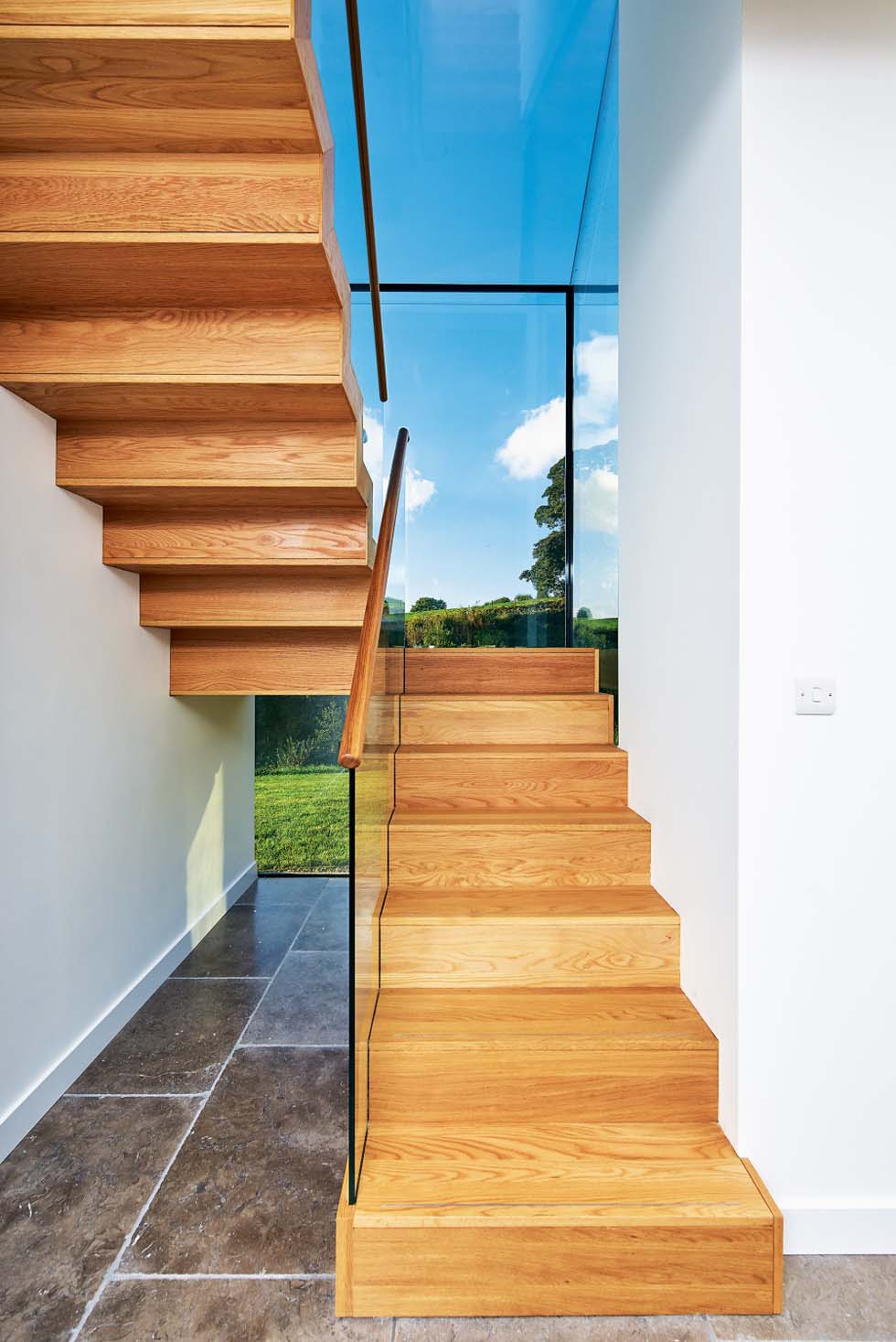 Wooden staircase