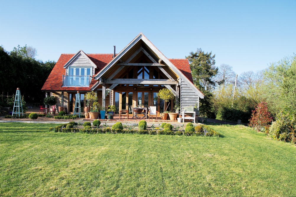 Oak frame home by Stephen Evans Associates