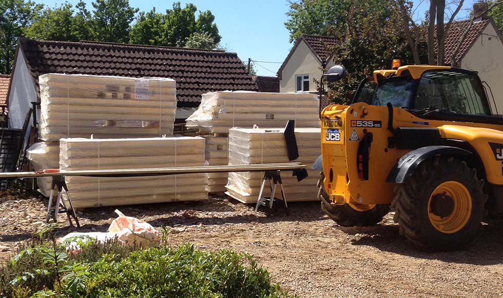 SIPs delivered to self build site