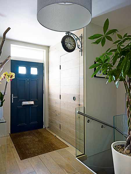 Discreet joinery entrance storage