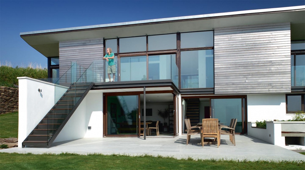Self build contemporary house on the coast