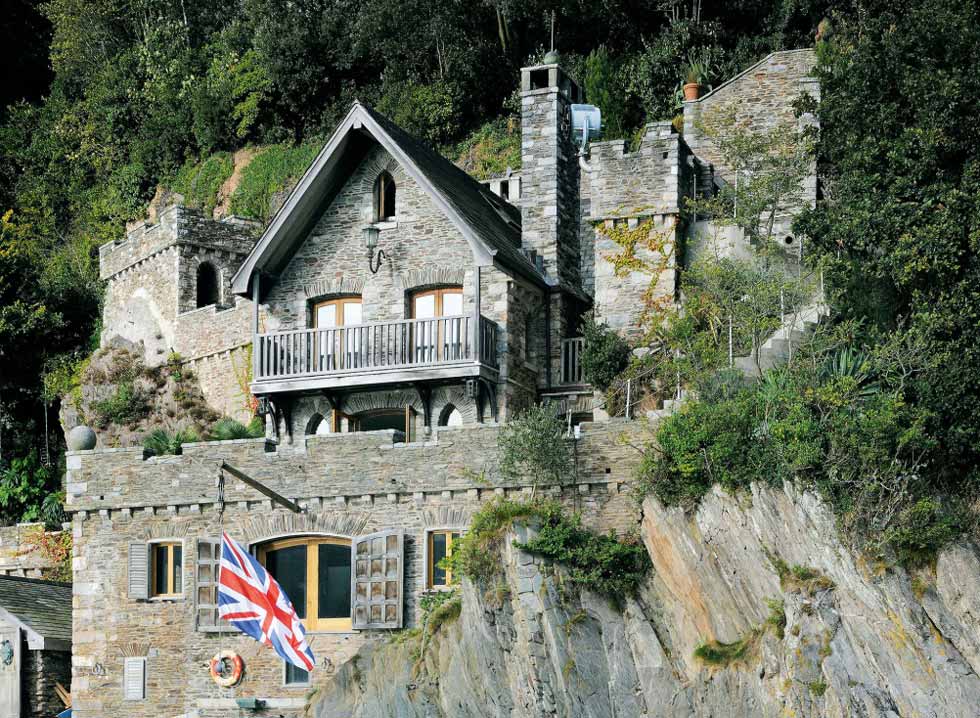 cliff face boat house self build