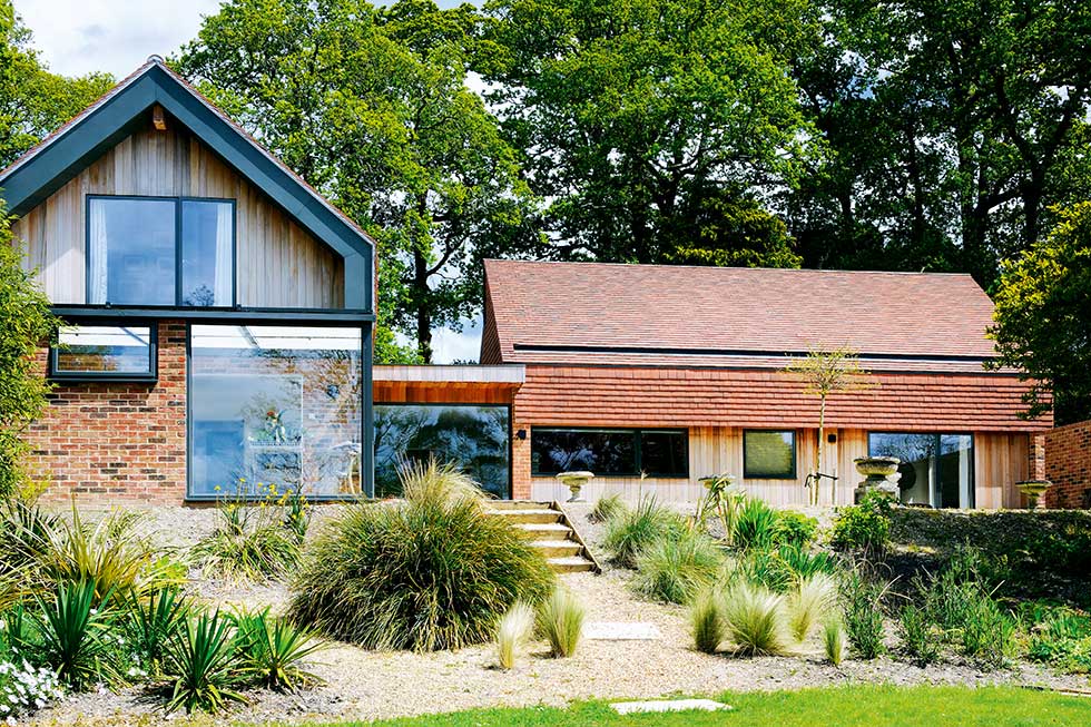 contemporary self build with traditional materials