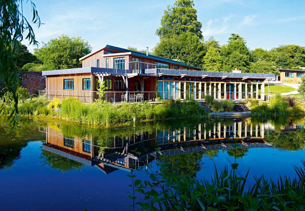 oak frame lake house self build