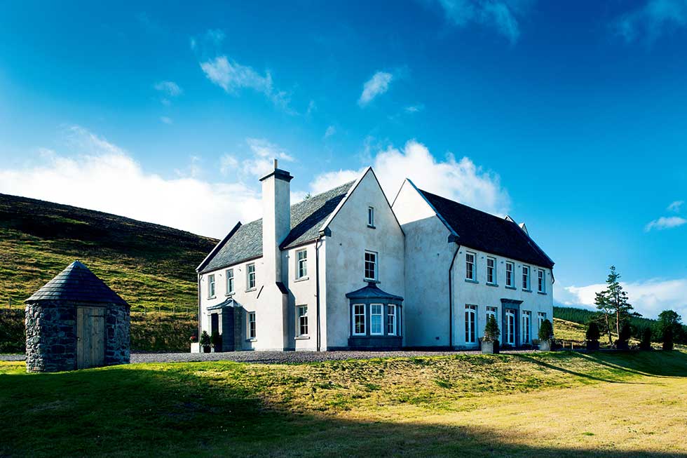 baronial style eco home self build