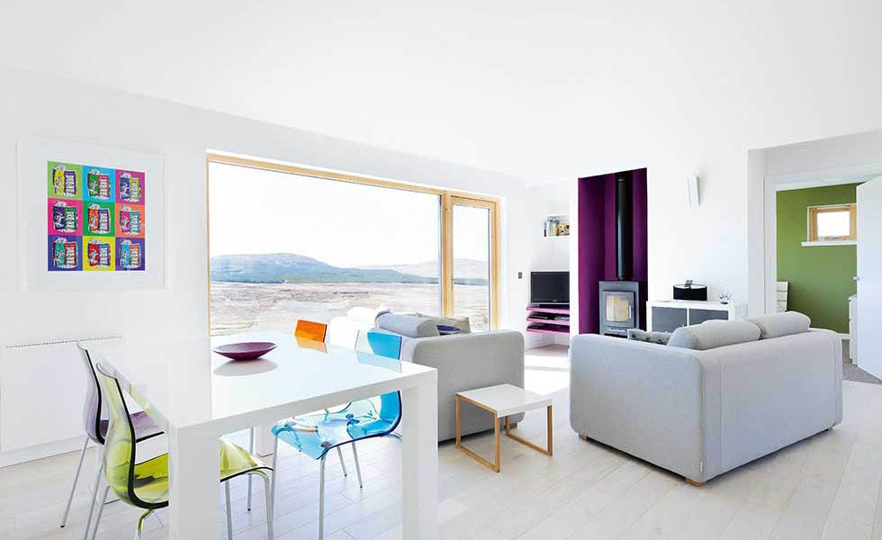 a timber clad home in Scotland that is well ventilated and light makes for a healthy home