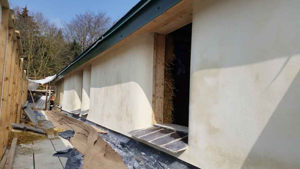Timber framed straw walled guesthouse in Ireland