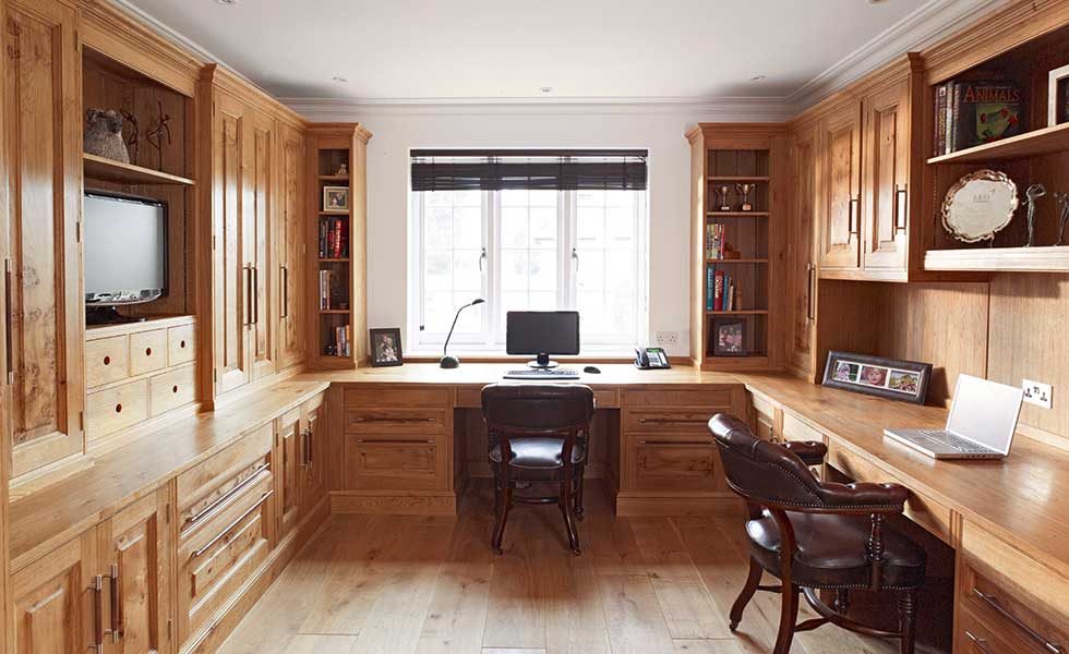 Rencraft oak fitted office