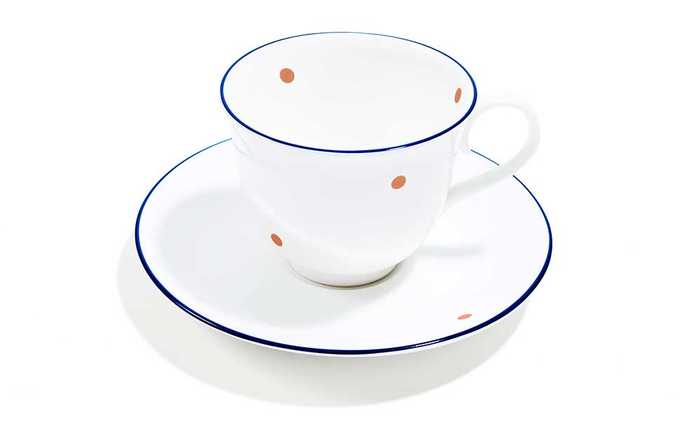 Speck teacup and saucer by richard brendon