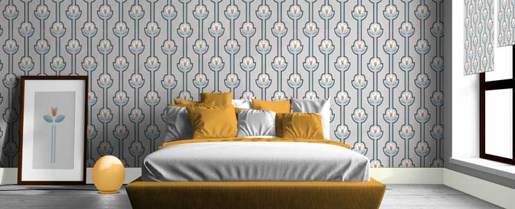 soraya wallpaper and blind for Hillarys