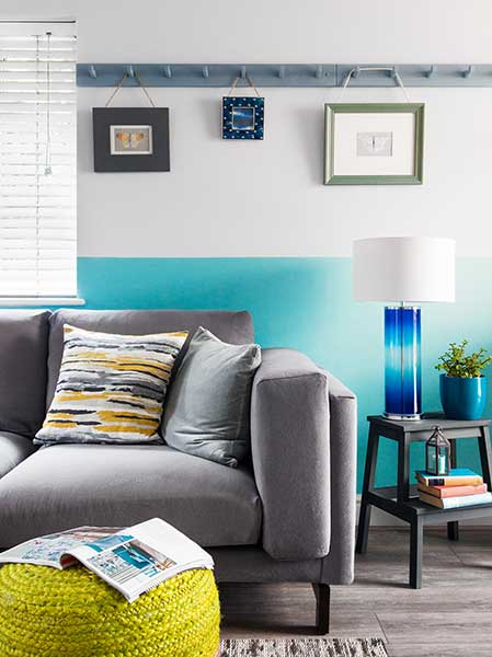 living room with coat peg picture rail