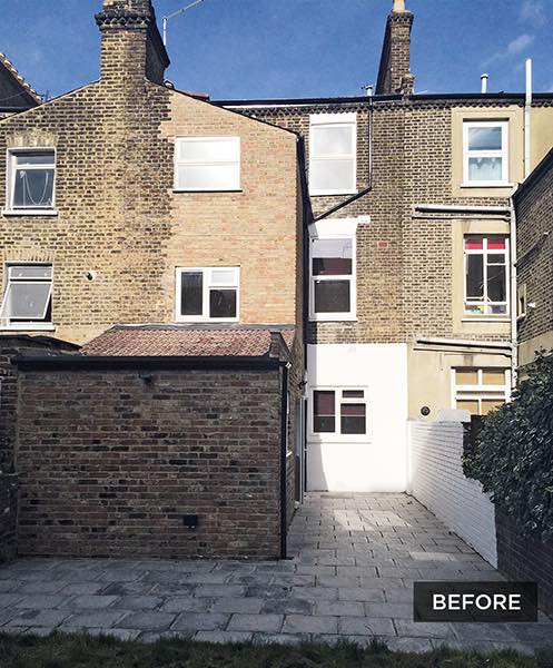 London flat before extension work