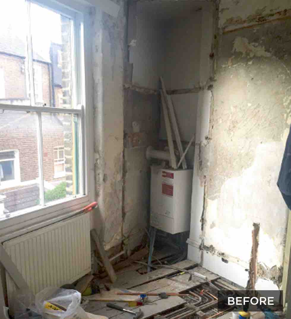 Small london flat before renovation work