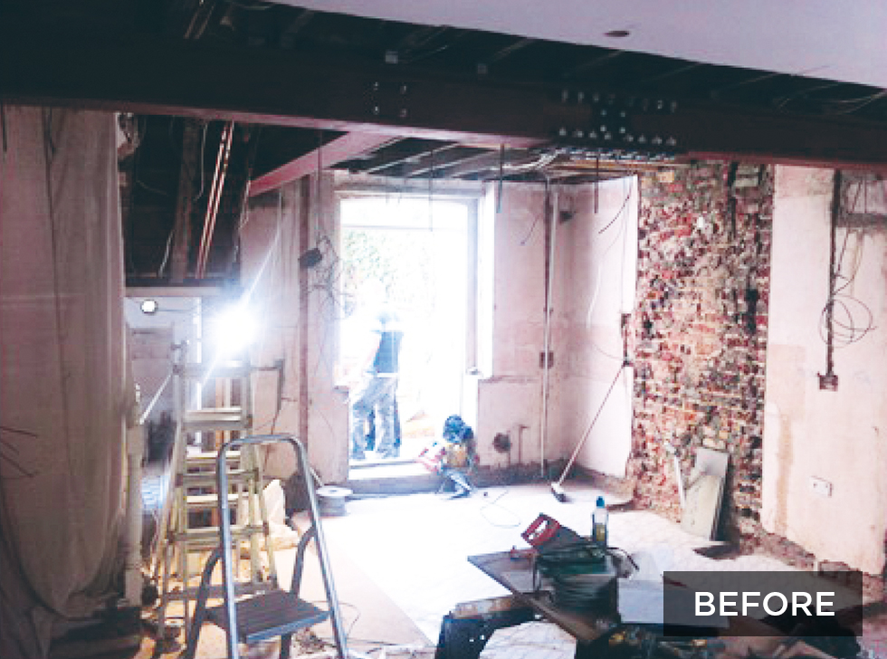 victorian terraced home before extension