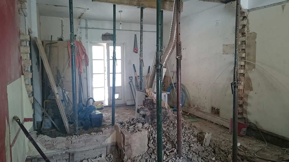 the interior of a victorian renovation