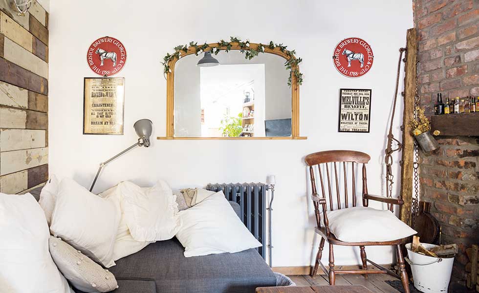 snug in the extension of a Victorian terraced house