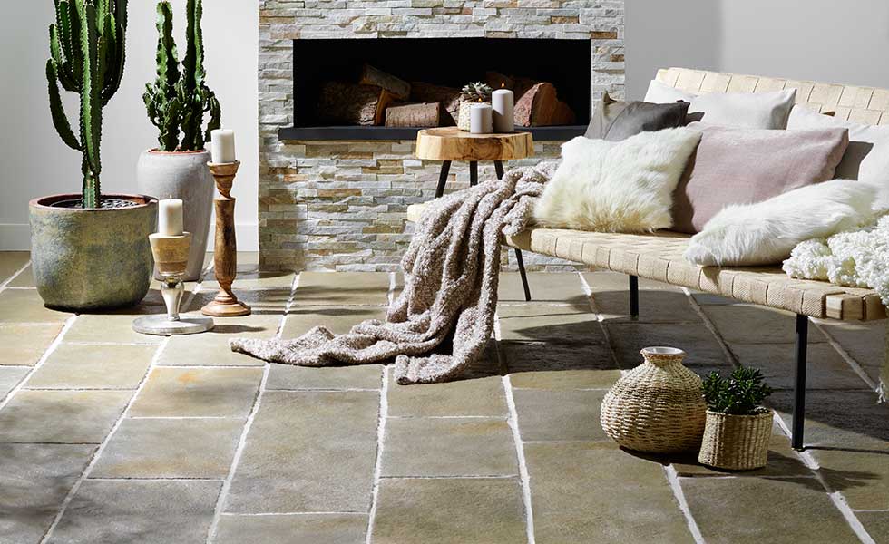 Limestone rustic floor tiles
