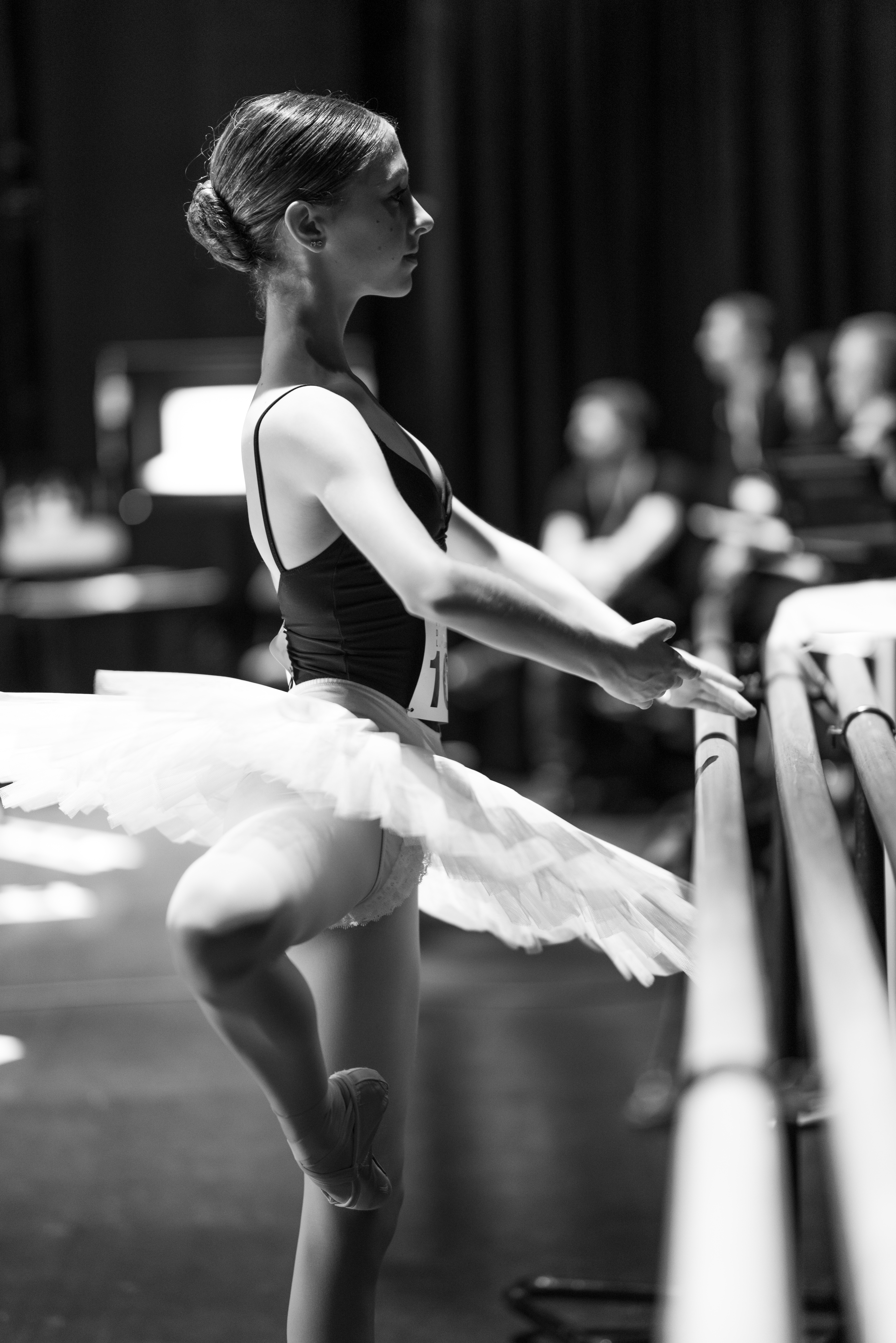 Maddie warming up backstage at Prix.jpg