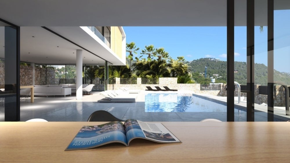 Überdachter Outdoorbereich