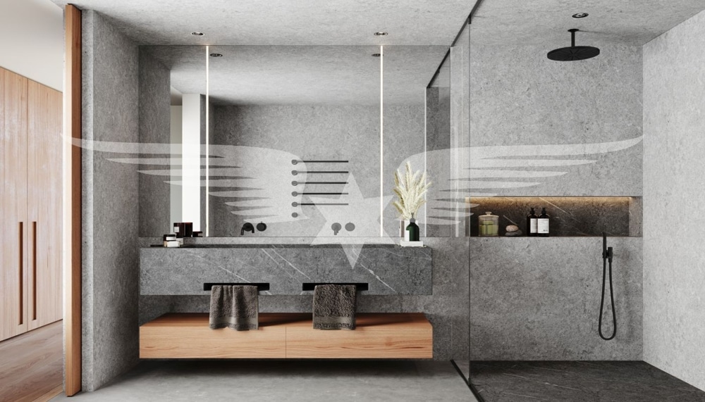 Visualised bathroom