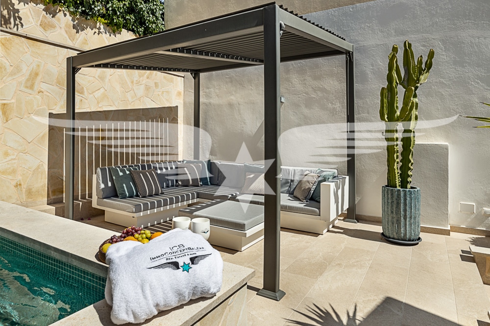 Terraza con lounge