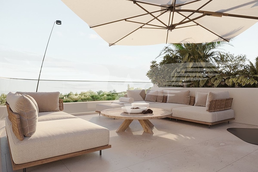 Visualisierte Dachterrasse